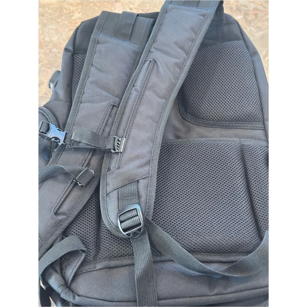 Kenneth Cole Reaction Black Backpack with Red Accents, travel bag